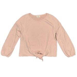 Everly Tie Bottom Cinch Long Sleeve Ribbed Medium
